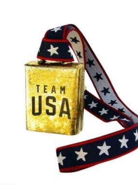 Team USA Official Cheering Cowbell Milano Cortina Olympics 4" high MOEN Bell